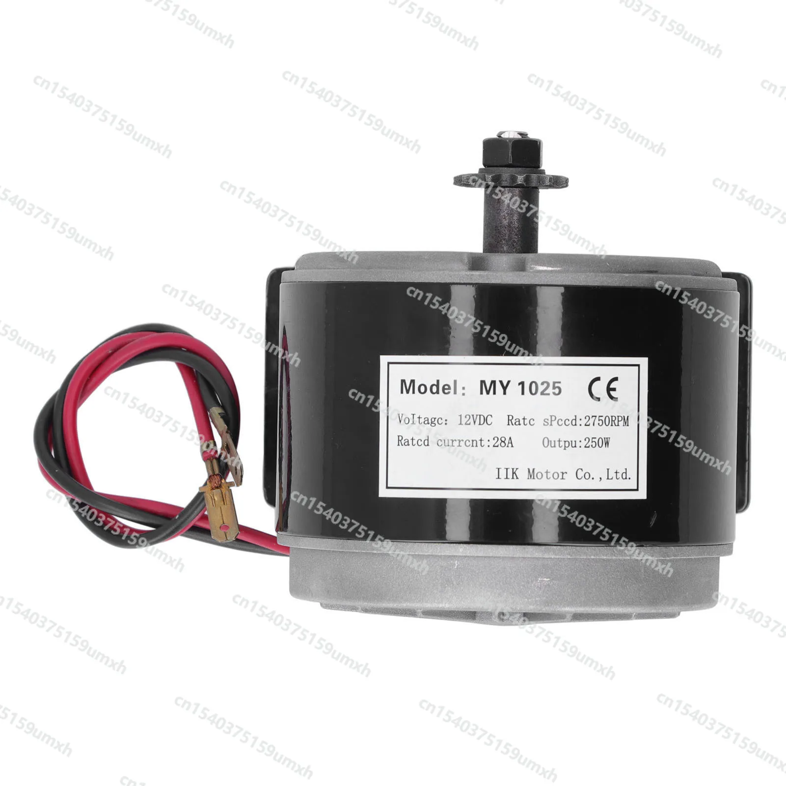 Moteur de scooter électrique brossé avec poulie synchrone, 24V 300W, pour trains électriques