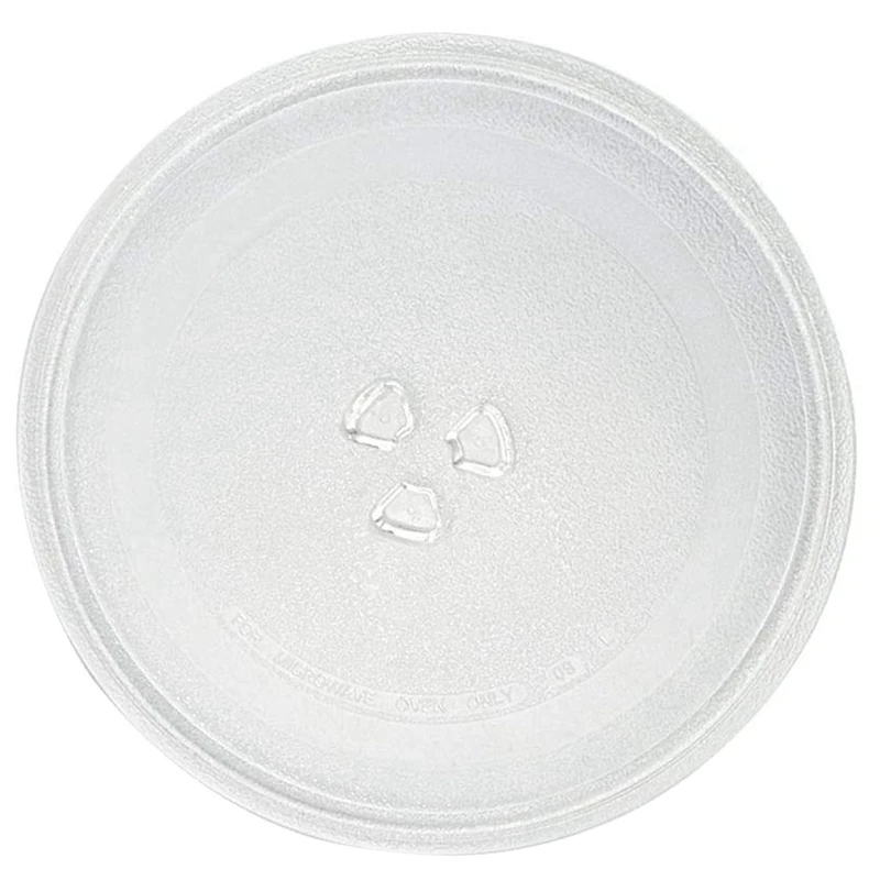 2X Microwave Plate Spare Microwave Dish Durable Universal Microwave Turntable Glass Plate Round Replacement Plate