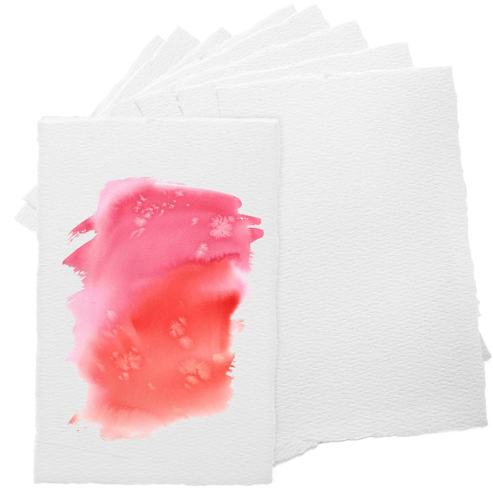 25Sheets Watercolor Paper Rough Edge Thick Cold Press Artist Paper for Painting Sketching Drawing Supplies Watercolor Sheets