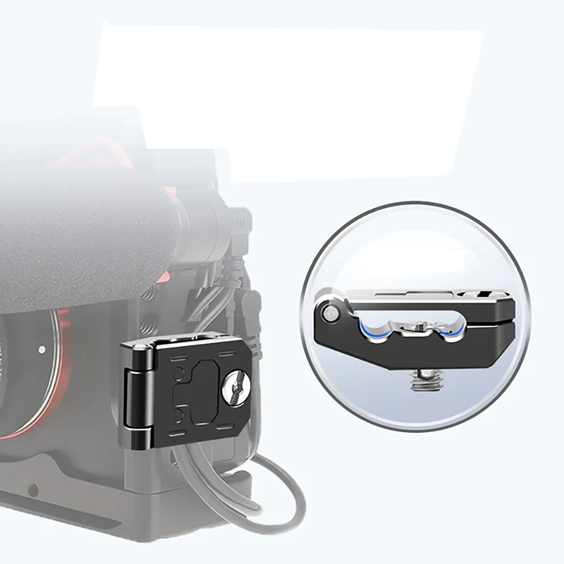 Kamerakabelklemme mit 1/4 Zoll Arri-Schraube für Kamerakäfig-Rig, HDMI-kompatibler Kabelclip für 4 mm 5 mm 6 mm 8 mm Kabel – Detail 14