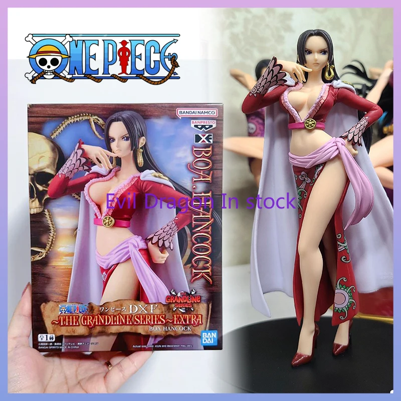 

Оригинальная фигурка bansoon One Piece Dxf Boa Hancock 17 см из ПВХ, Коллекционная модель, игрушка, украшение, подарок для детей