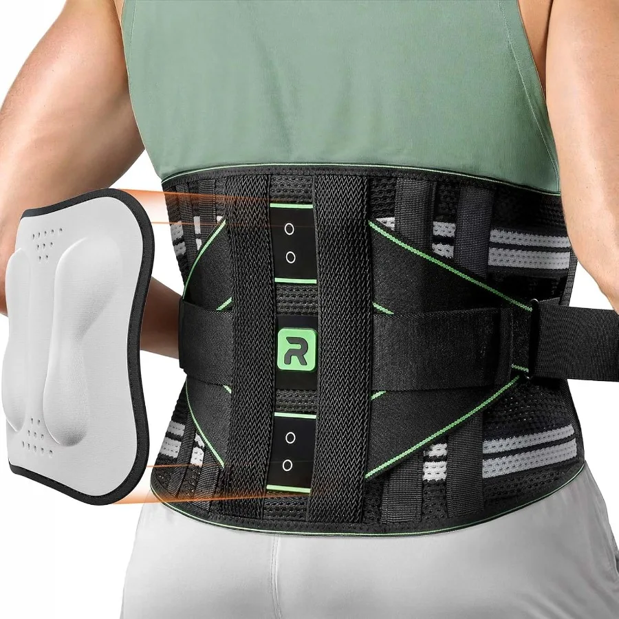 

Lumbar Back Brace with Removable 3D Pad Adjustable Lower Back Pain Relief Support for Men and Women Comfortable Support Belt Id