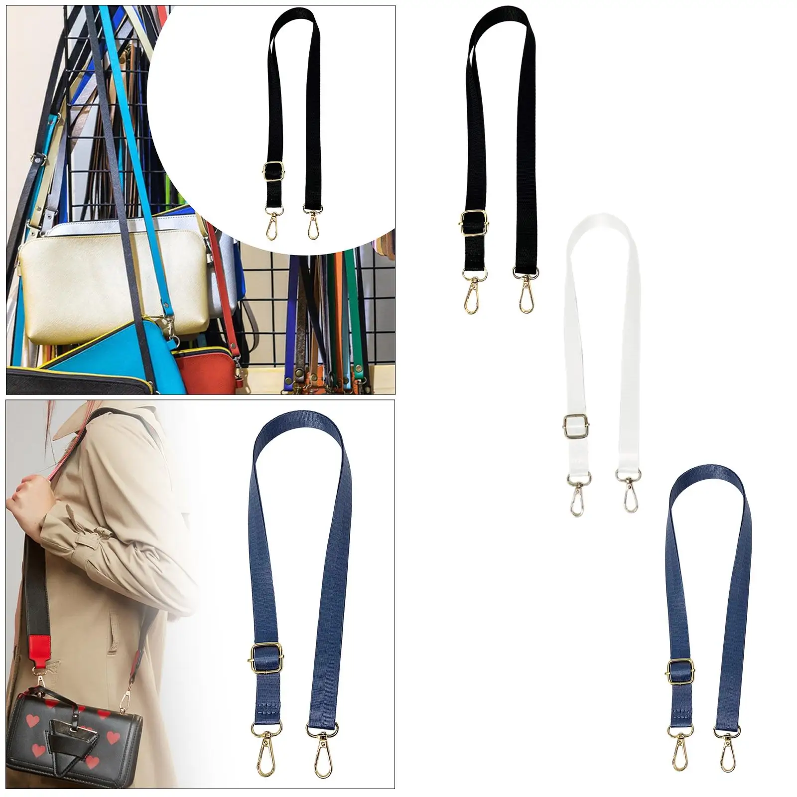 Ombro Bag Strap Substituição, Handbag Strap, Bolsa para Camera Bags, Clutch Making