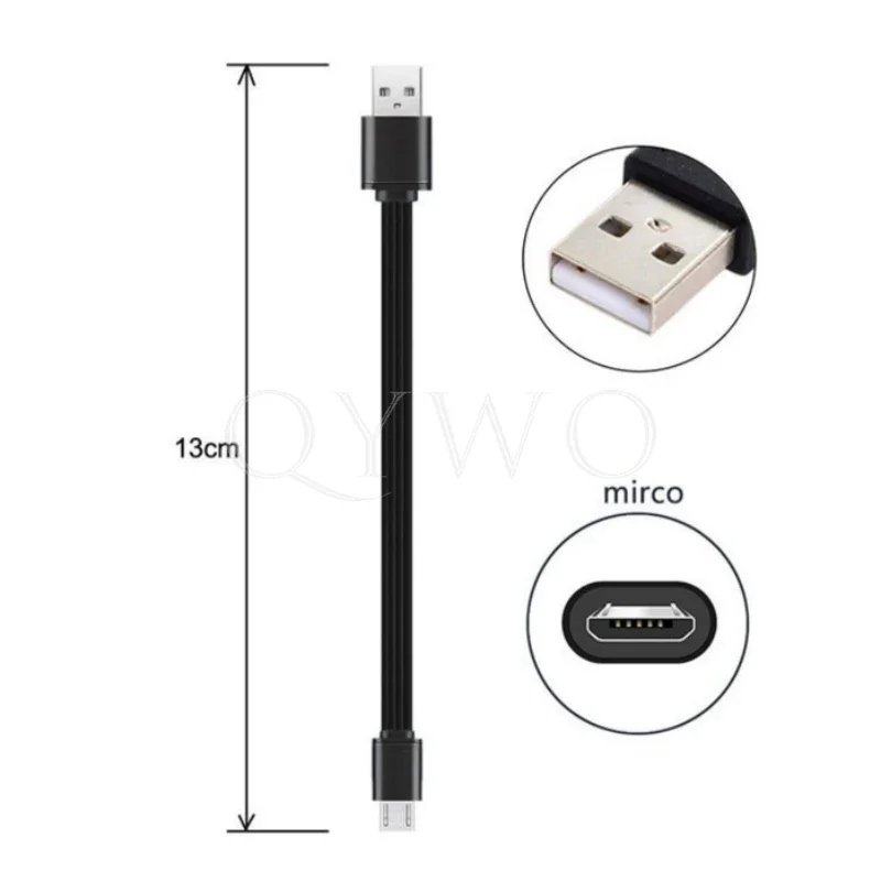 13cm Type-c  Flat Slim FPC FPV Cable MINI USB Micro USB Data Cable for Samsung s21 Camera GPS hard drive tablet phone
