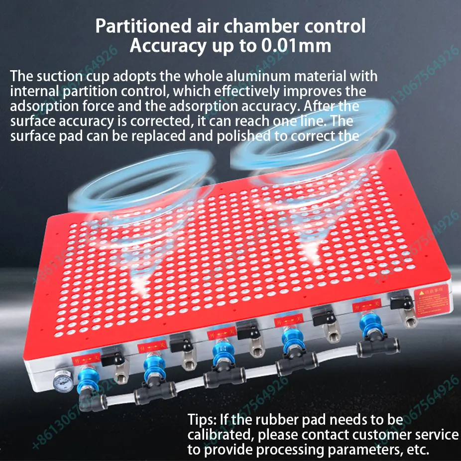 Vacuum suction cup CNC processing center multi-point porous strong adsorption without sealing strip custom manufacturer