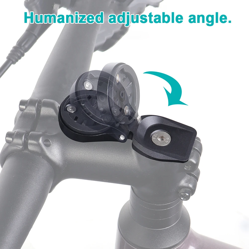 Bicycle Computer Mount Aluminum Alloy Bicycle Computer Stem Mount Holder Speedometer Support Stand for Garmin/Bryton/Wahoo
