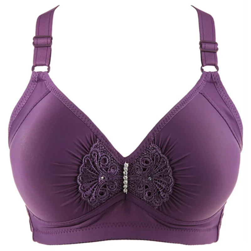 No Rims Bras Women Underwears Plus Size 95 42 BCD Thin Wireless Bra Push Up Full Cup Women\'s Lingeries