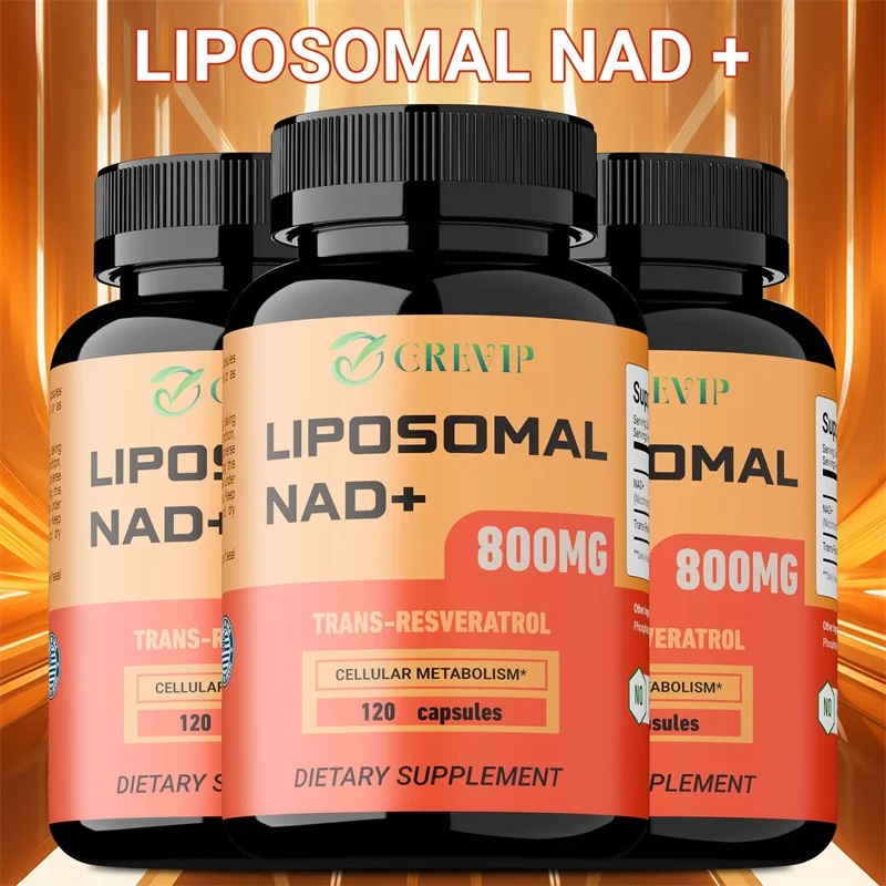 

Liposomal NAD+ - with Trans-Resveratrol, Support Cellular Health, Replenish Energy, Enhance Focus Capsules, Anti-aging
