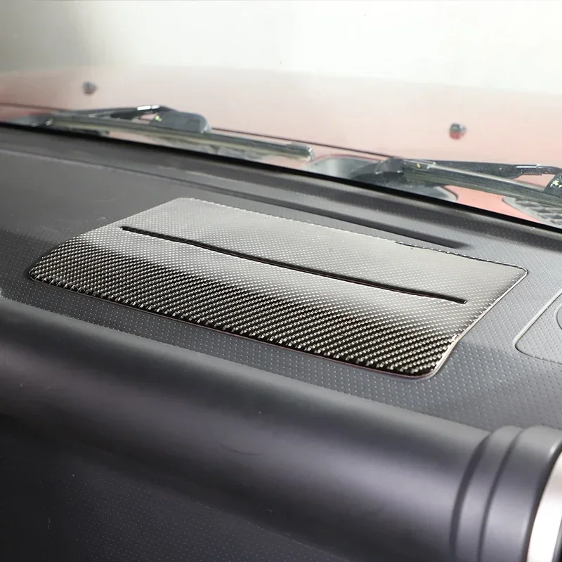

For Toyota FJ Cruiser 2007-2021 Soft Carbon Fiber Car Dashboard Storage Box Panel Cover Trim Sticker Interior Car Accessories