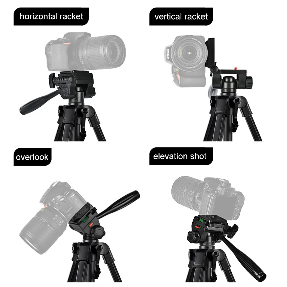 Mobile Tripod for Phone Lightweight Camera Tripod Stand With Quick Plates Mount Pan Head For Canon Nikon DSLR SLR Digital Camera