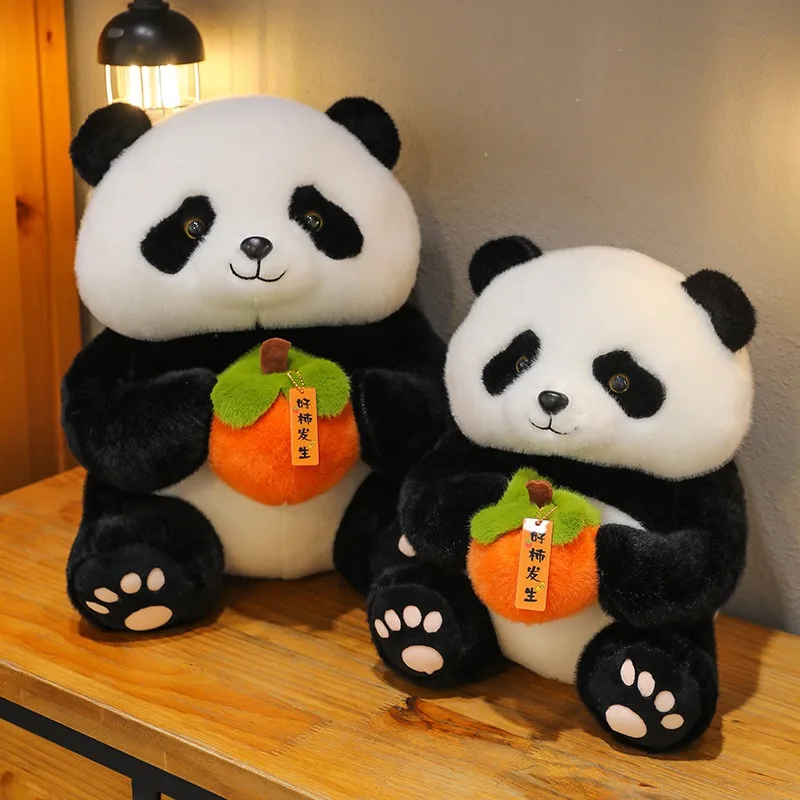 귀여운 플러시 판다 봉제 인형 귀여운 감 디자인 어린이 생일 선물 소년 소녀 졸업 여행 기념품