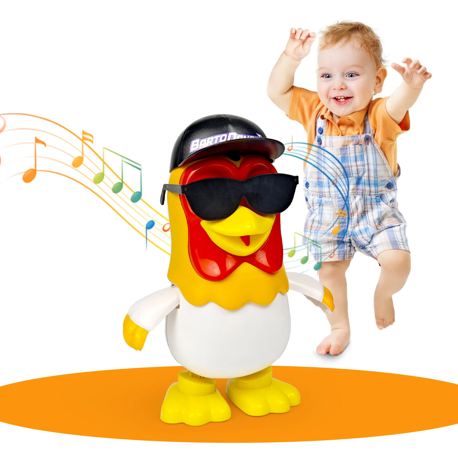 La Granja de Zenon Chicken Baby Toys Dancing Chicken Bartolito Toddlers Toys with Music Kids Interactive Early Learning Educatio