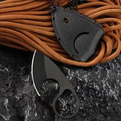 1Pc Mini Knife Unpacking Essential Necklace Camping Stainless Steel Ornament Portable Outdoor