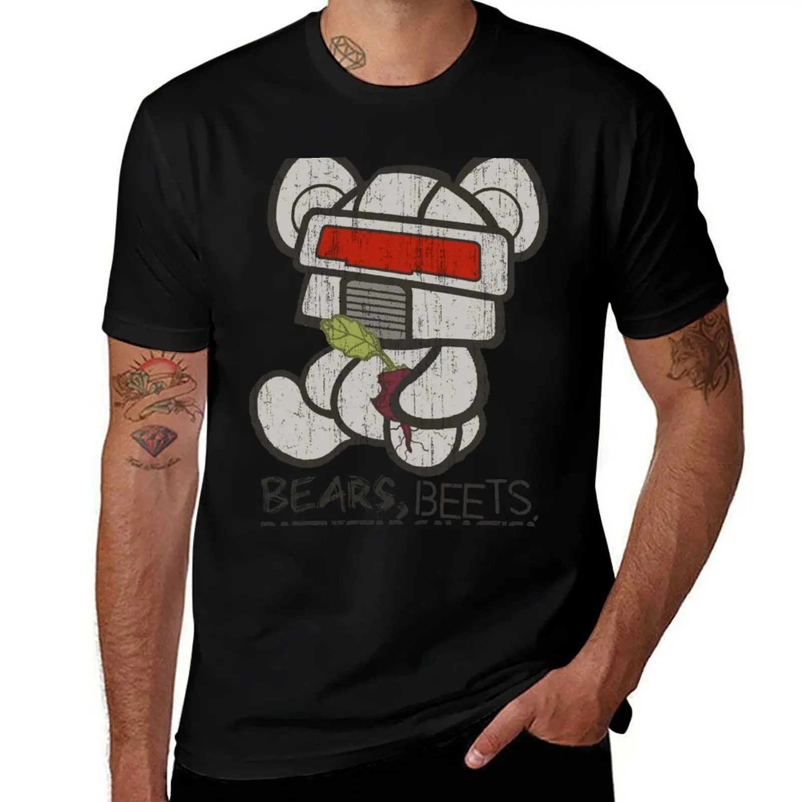 Bears Beets Battlestar Galactica T-Shirt Soft Stretch Short Sleeve Top T-Shirt