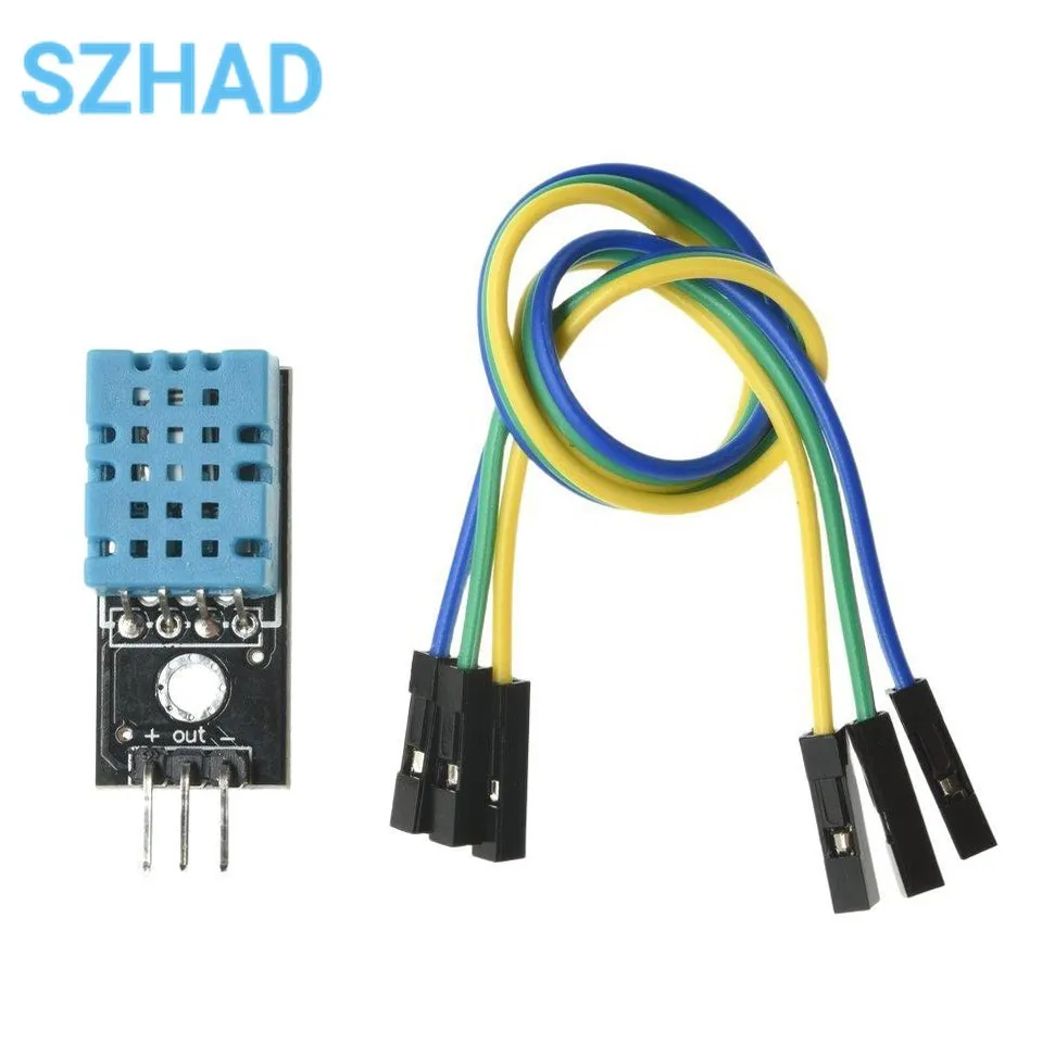 DHT11 Temperature And Relative Humidity Sensor Module DC 3.3V-5V Digital Signal Output With Cable For Diy Kit  DHT-11