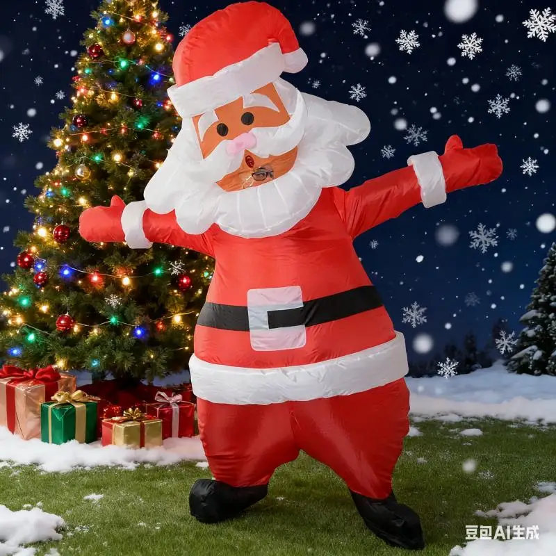 

Christmas Santa Claus inflatable costume full body inflatable Santa Claus one-piece Halloween Party Party cosplay dress up