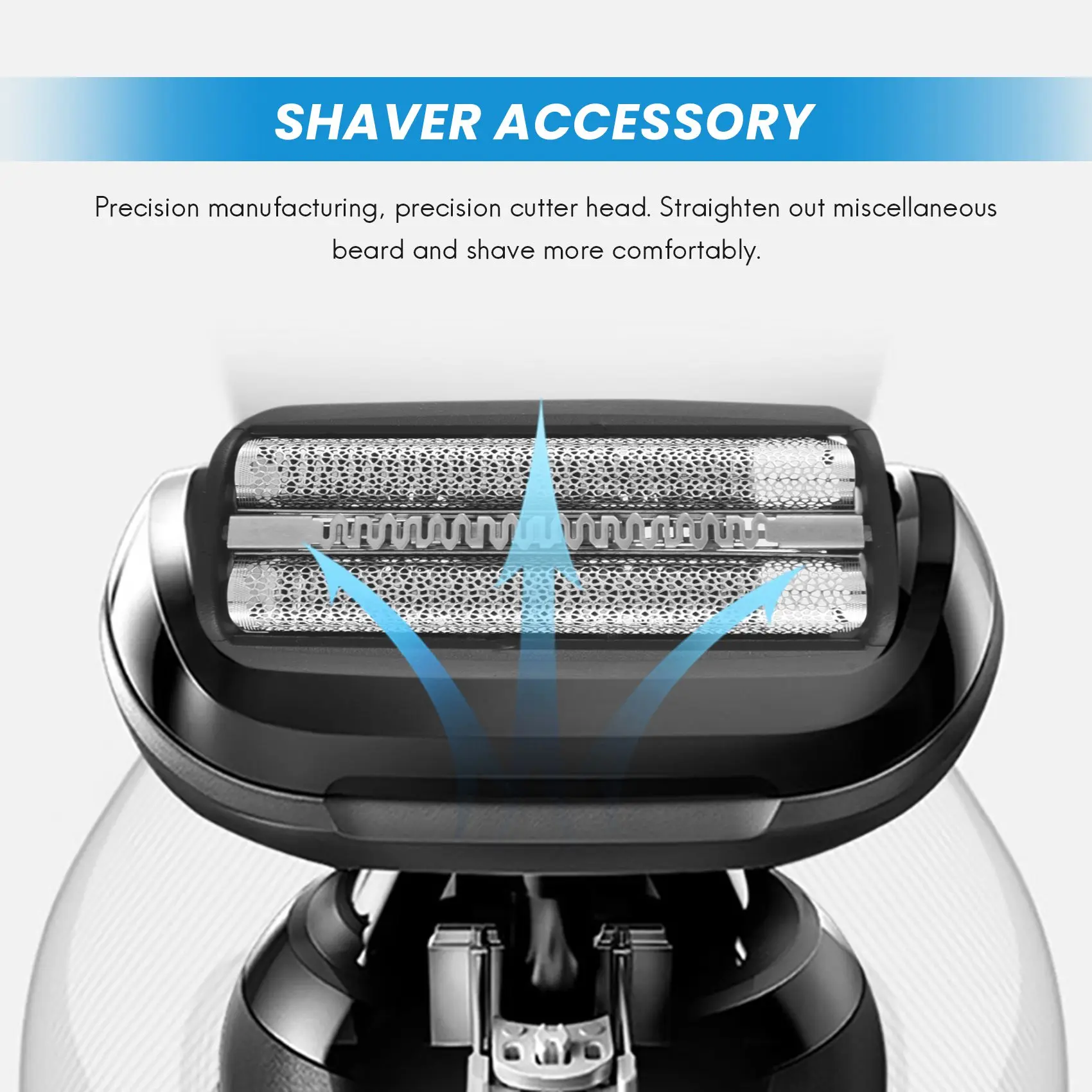 شاشة بديلة + إطار لسلسلة ماكينة الحلاقة 30B 310 330 340 5746 4875 7630-T33C