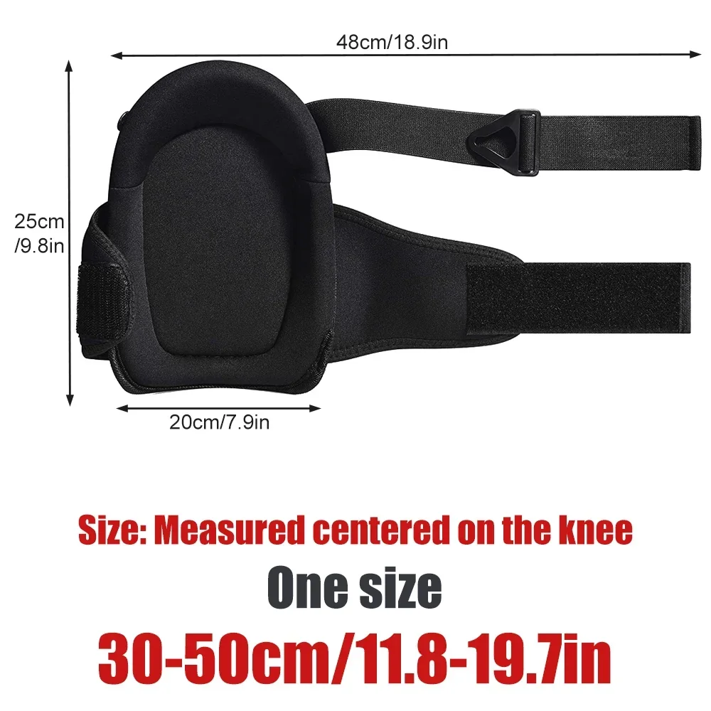 1Pair Knee Pads with Gel Padding Adjustable Straps Protect Good Shock and Cushioning Knee Pads for Gardening Construction Worker