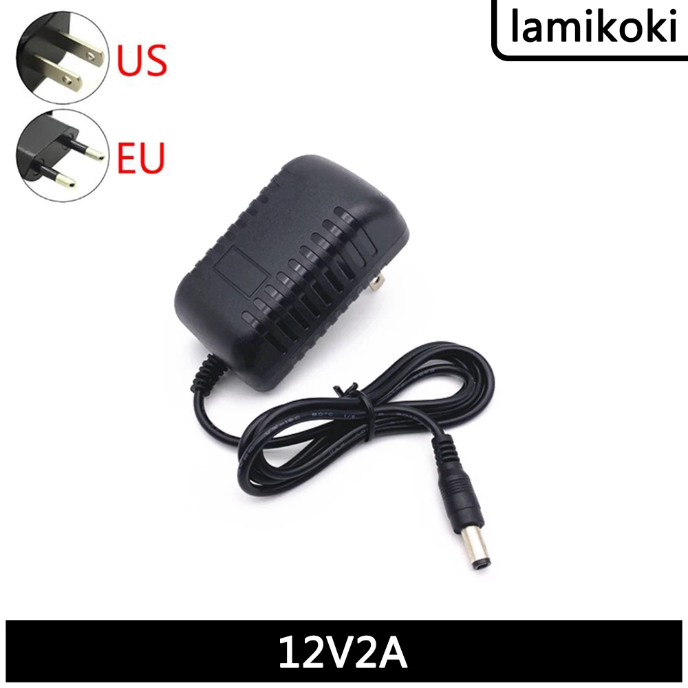 HD Digital Cable TV Receiver Set-top Box 12v Power Adapter Cable 12V 2A DC 5.5*2.1mm EU Plug US Plug