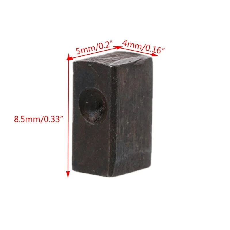 6 Pcs Electric Guitar Tremolo Bridge Saddle Clamp Locking String Insert Block