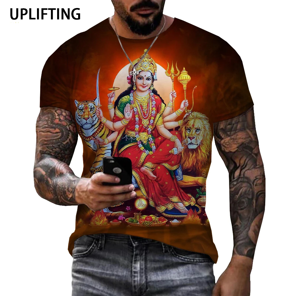 New Hindu Lord God Vishnu 3D T-shirt Hinduism Shiva Printed Streetwear Believer Myth Tops Men Women Fashion Casual Funny Tshirt