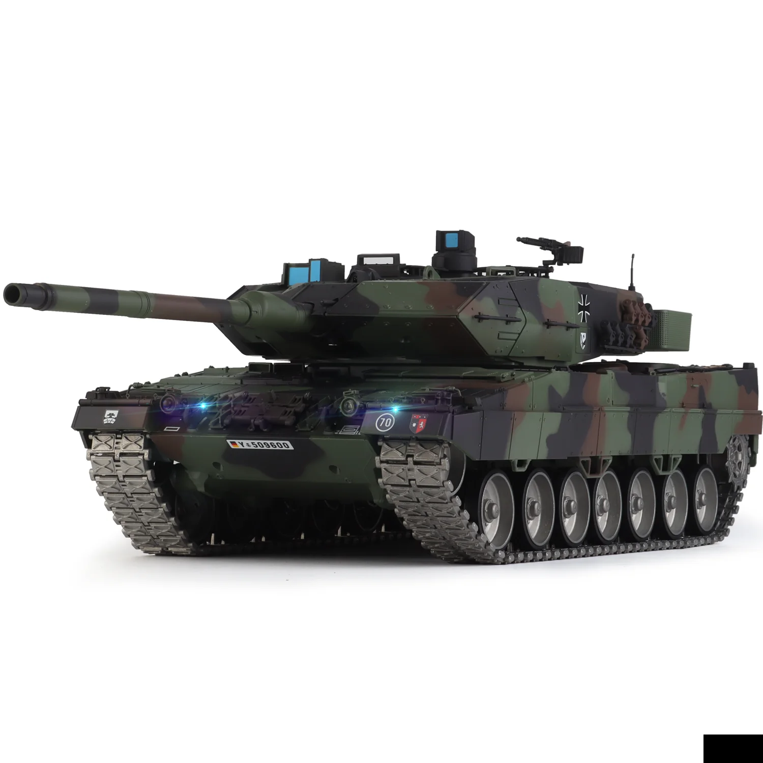 

Heng Long 1/16 rc tank Leopard 2A6 tank model (Metal Snow Caterpillar or Rubber-coated Track & Metal 360°Rotate Turret)
