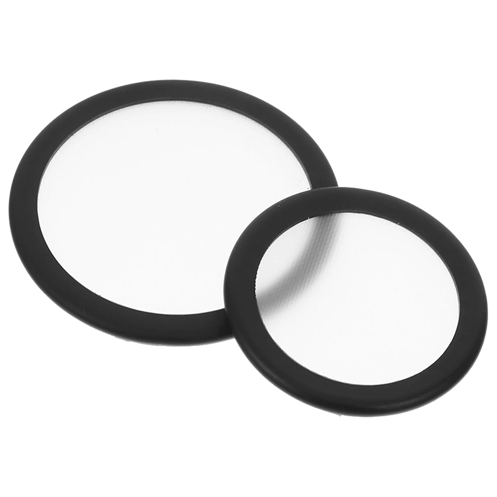 2 Pcs Stethoscope Accessories Replacement Parts Suspended Diaphragm for Cardiology Black Bell Cover Child