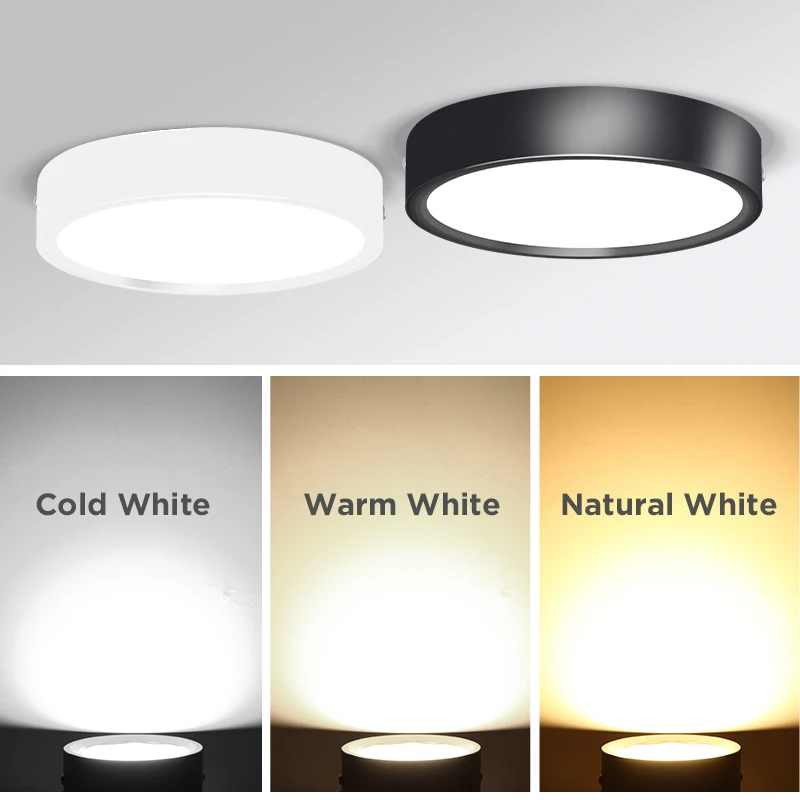 Led Downlight Spot Led Ceiling 220v Surface Mounted Panel Light 5W 10W 15W 25W Mini Spot Lights For Home Kitchen Room Lighting