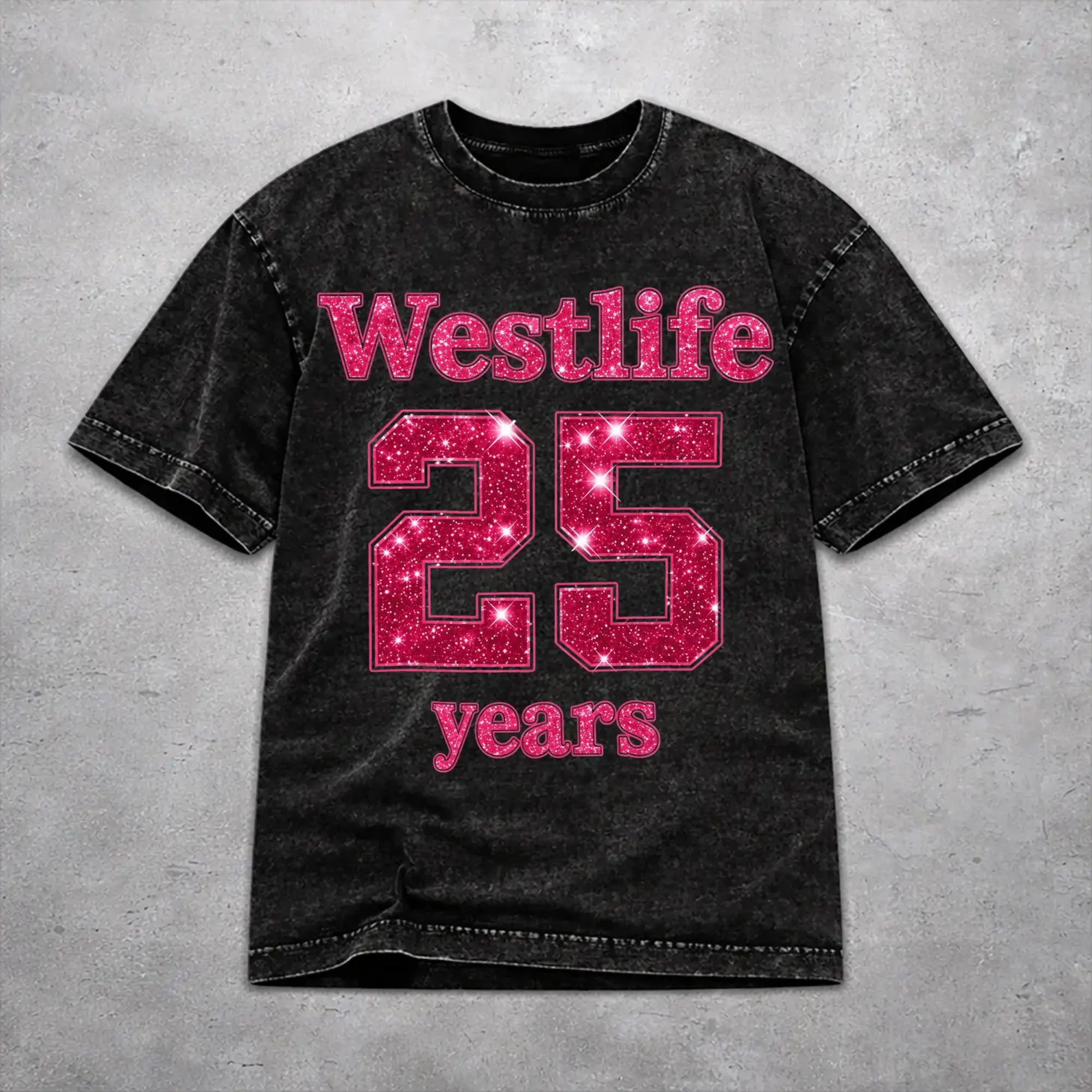 Men Women Westlife 25th Anniversary Tour 2026 T Shirt Graphic Printed Vintage Washed  Novelty T-Shirts