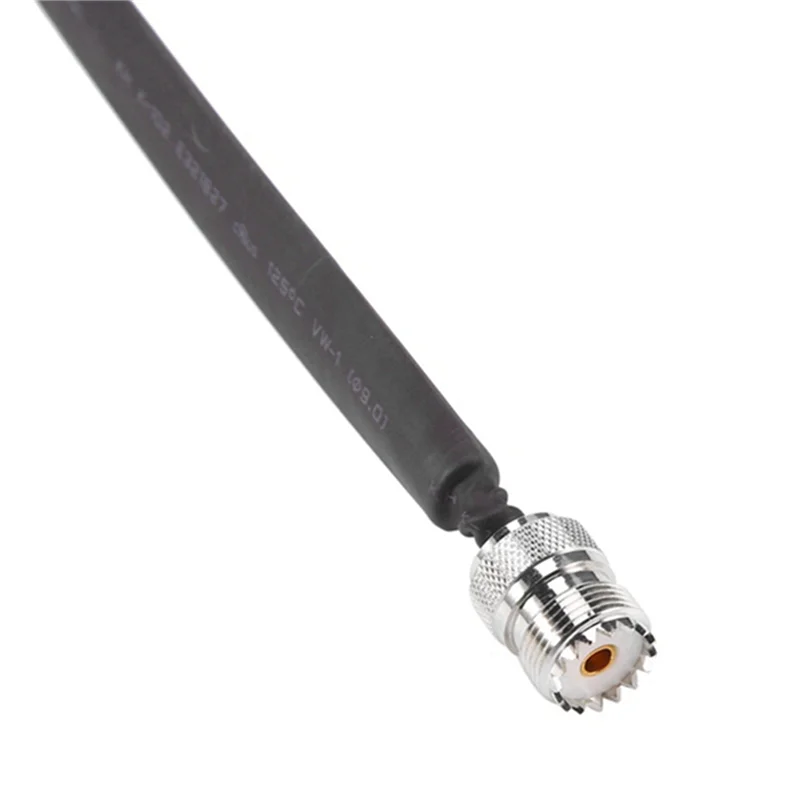 

2X оконный/дверный проходной через плоский коаксиальный кабель RF PL295 UHF «папа» к SO239 UHF «мама» 50 Ом RF коаксиальный шнур с косичкой, 40 см