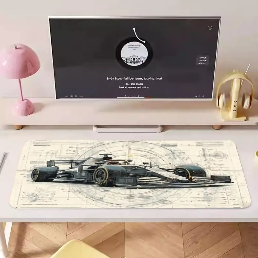 Racing car mousepad table mat large size keyboard game card pad fit hobby bedroom learning laptop desktop