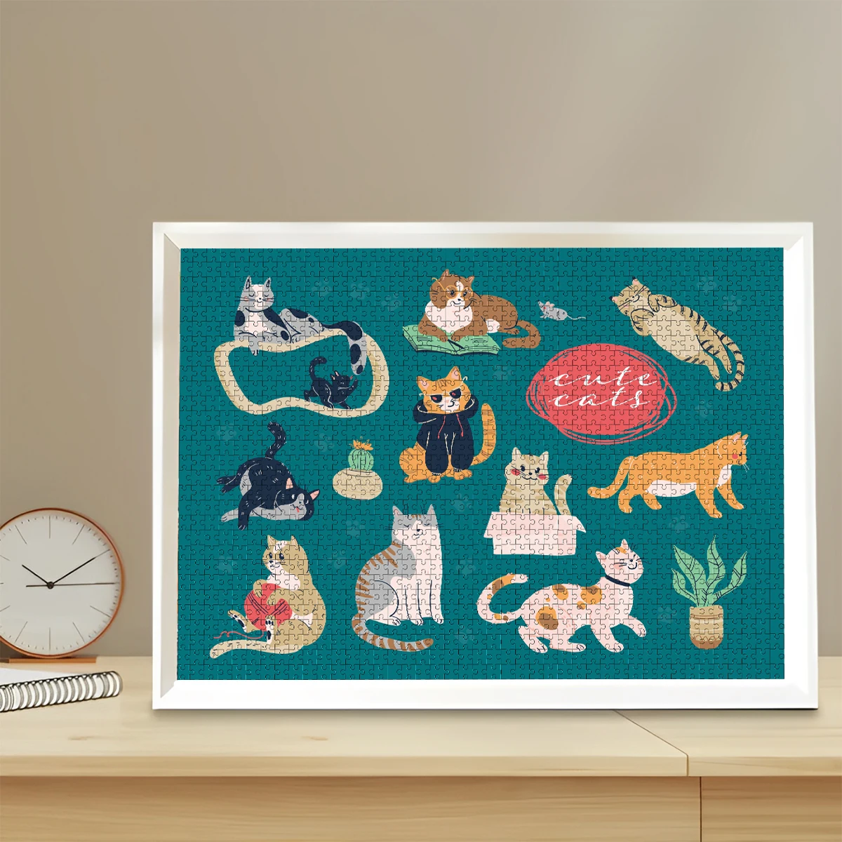 Baby Zoo Nursery - 1pc Enlightenment Animal Zoo Wooden Jigsaw