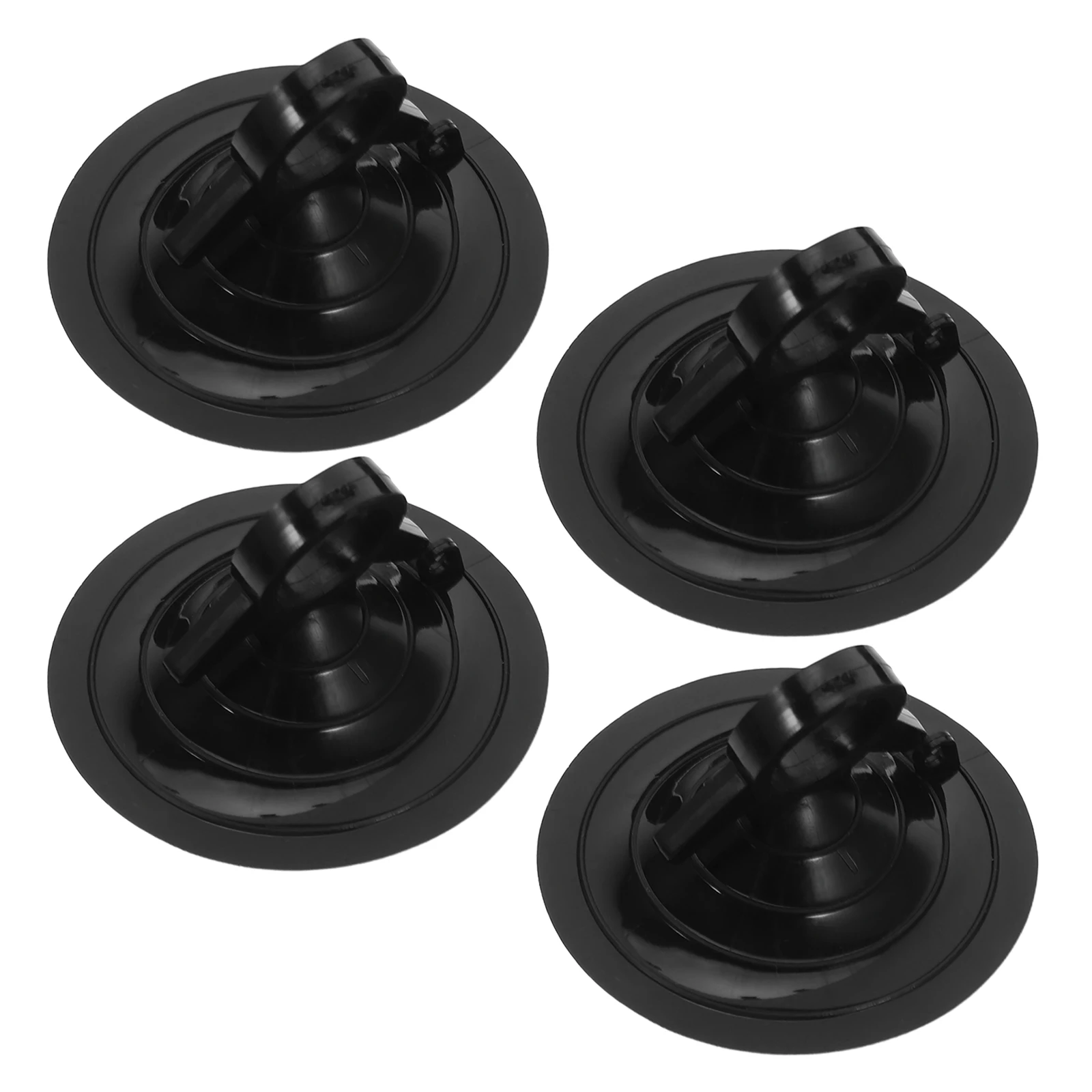 

4pcs Car Curtain Holder Suction Cup Windshield Dashboard Strong Suction Heavy Duty Automotive Window Accessories Black