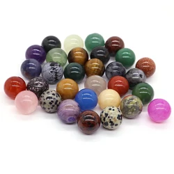 Mini lotti di sfere di cristallo rotonde da 16mm Set di campioni di energia in pietra naturale tascabile globo di quarzo Chakra sfera perline decorazione all'ingrosso