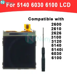 Bilashmart Nowey 3100 6030 LCD Display Nokia 5140 5140i 6100 6108 2610 2600 3120 2626 LCD Screen Repair Part