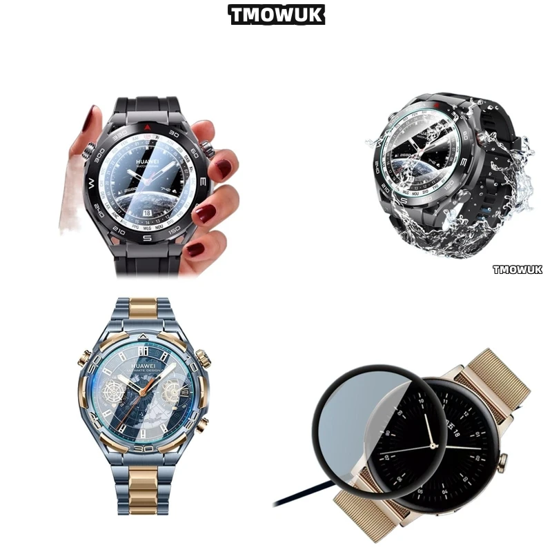 

For Huawei WATCH GT2 GT3 GT4 GT5 Pro Cyber Ultimate 41 42 43 46mm - 9H Hardness Explosion-Proof Glass, HD Bubble-Free & Case Fri