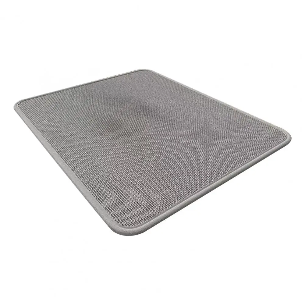 Absorbent Drain Mat for Kitchen Countertop Anti-Slip Dish Drying Pad Oil Resistant Quick Dry Non-Slip Placemat Utensils Plates