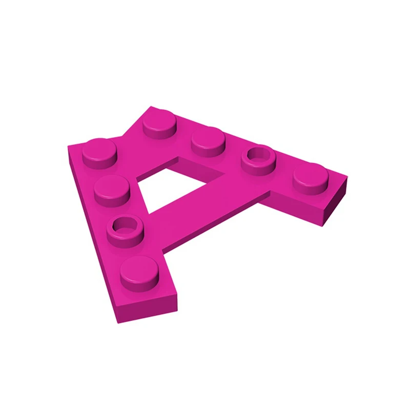 Gobricks 10 pz 15706 piastra speciale 4 Stud 45 ° angolo piastra blocchi di costruzione parti MOC fai da te educazione costruire giocattoli mattone