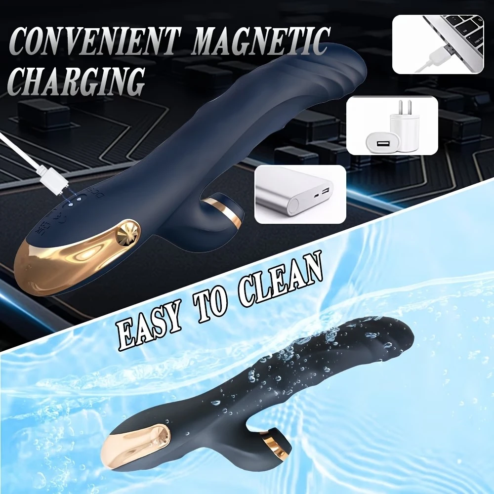 Powerful Dildo G-Spot Vibrators for Women Nipple Clitoris Stimulator Magic Wand Orgasm Finger Shaped Massager Sex Toy for Female