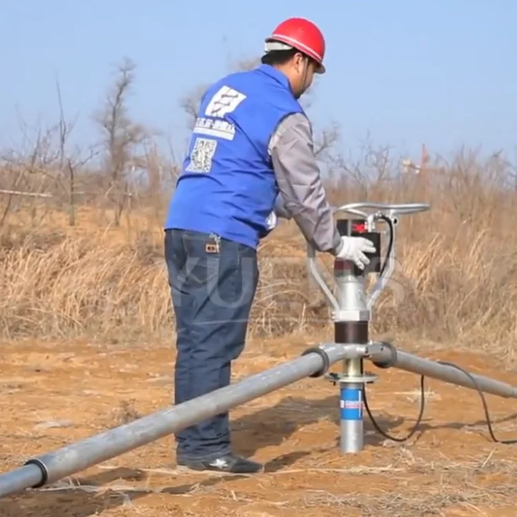 Yuens Portable Solar Mounting Rig with Hydraulic Pile Driver Machine for Ground Screw Earth Anchor Installation