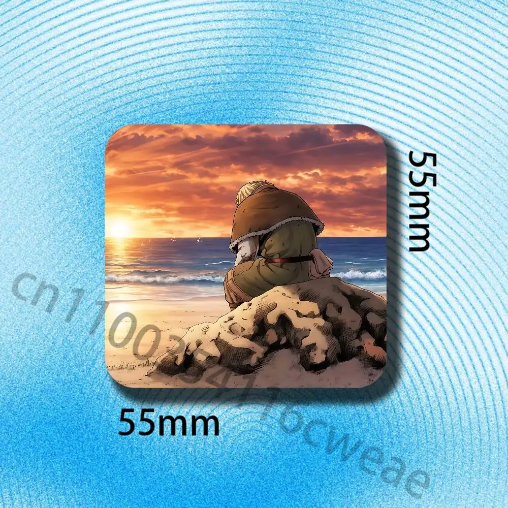 Anime V-VINLAND SAGA Fridge Magnets Refrigerator Card Kitchen Metal Icebox Cabinet Magnetic Cards
