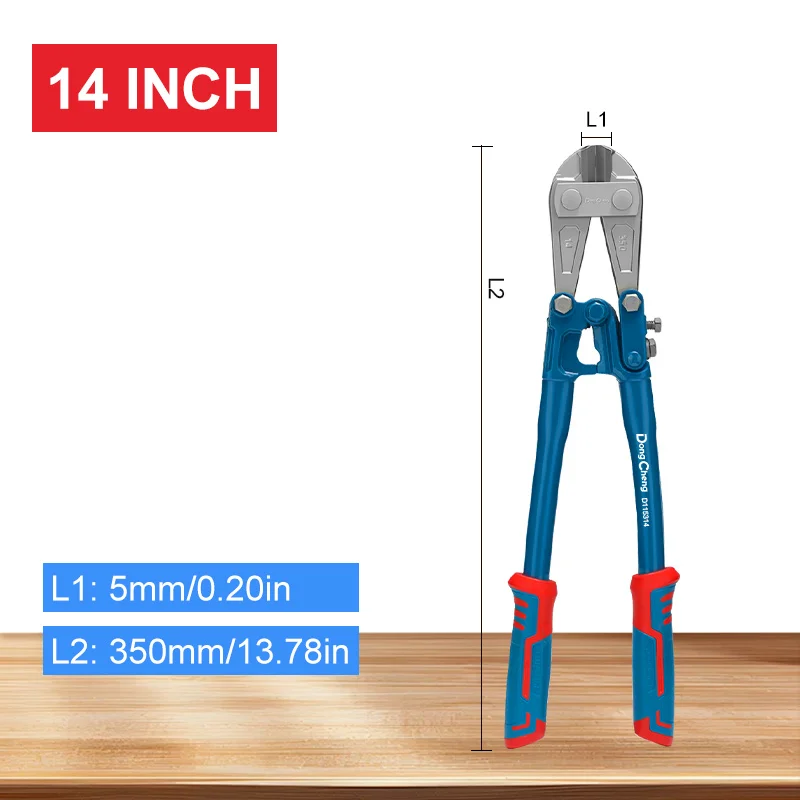 Multifunctionele platte neus-kabelknipper, zware uitvoering, handgereedschap, 12/14/18 inch, boutensnijders, draadkniptang