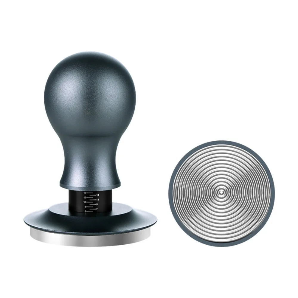 51/53/58MM Coffee Tamper Flat/threaded Bottom Spring Loaded Coffee Leveler Stainless Steel Base Springs Design