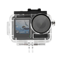 60M/196FT Waterproof Case Diving Housing Case Anti-Fog Underwater Dive Housing for DJI Osmo Action 5 Pro/4/3 Camera Accessories