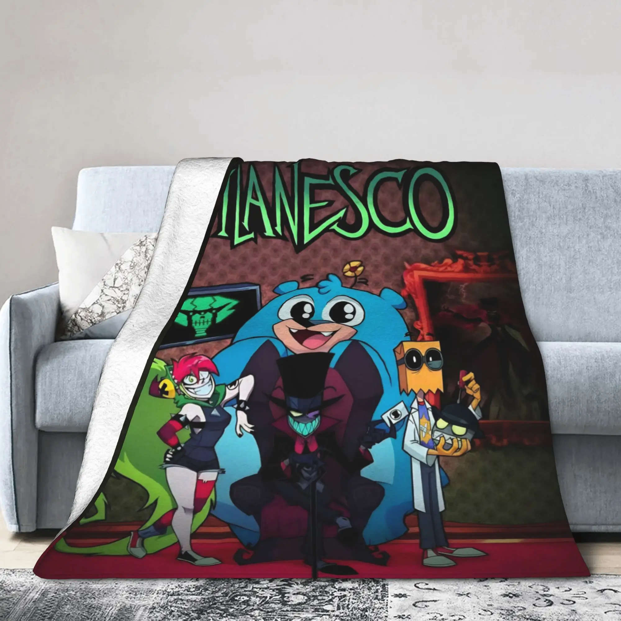 Villainous Comdy Blankets Lightweight Thin Flannel Relax Present  Throw Blanket Bedding Throws