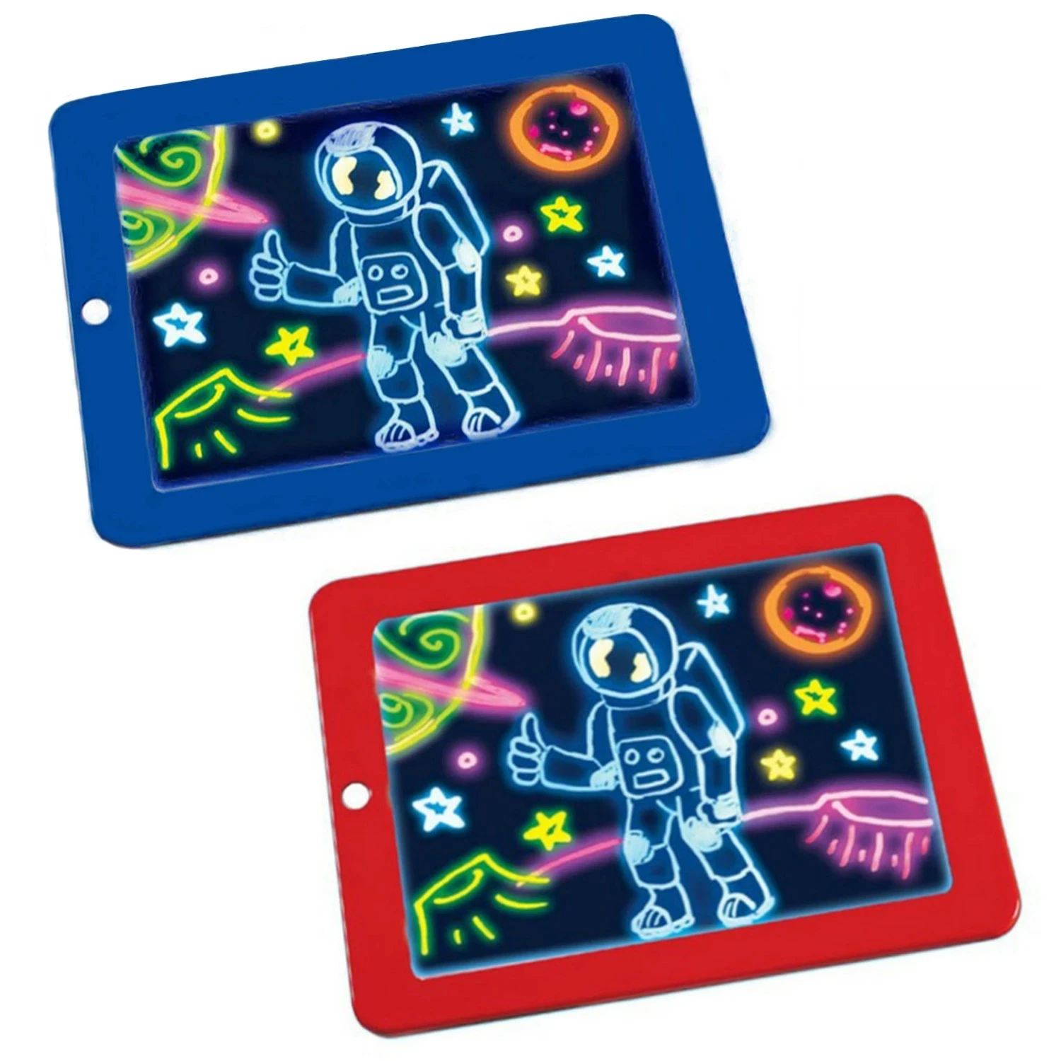 

Learning Tool 3D Magic Drawing Pad LED Doodle Tablet Board Pad Light Graphics Cards Intellectual Developmen for Kids Gift