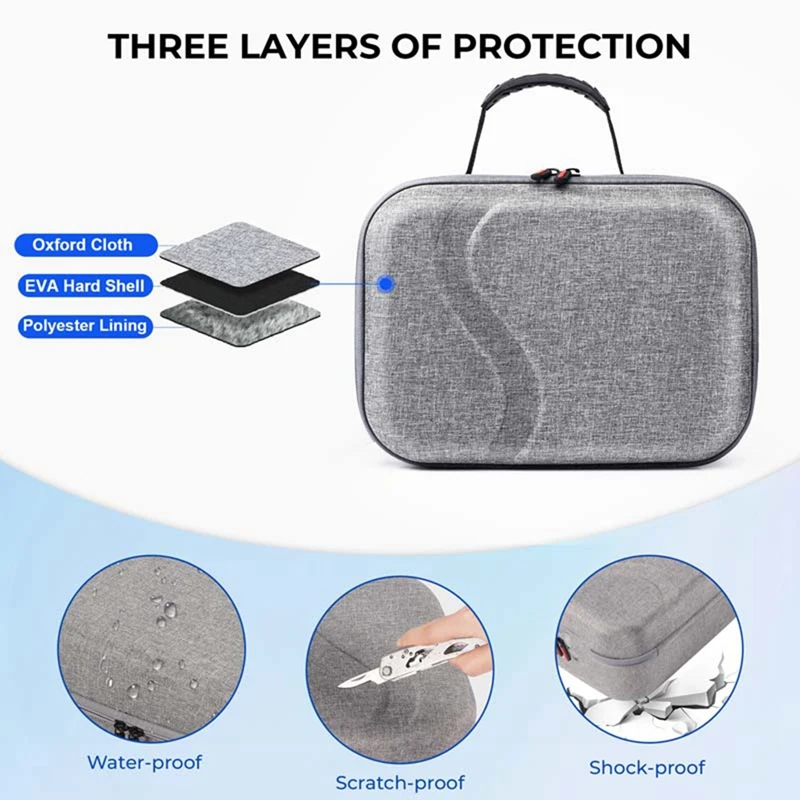 Travel Accessories Carrying Case For Meta Quest 3 Portable Storage Bag Anti Drop With Strap For Quest 3 Accessories