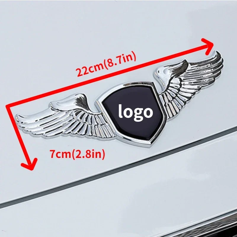 Car Hood Wings Styling Metal Stickers for SSANG YONG Emblem Actyon Rexton Kyron Korando Rodius Chairman Musso Tivolan XLV Tivoli