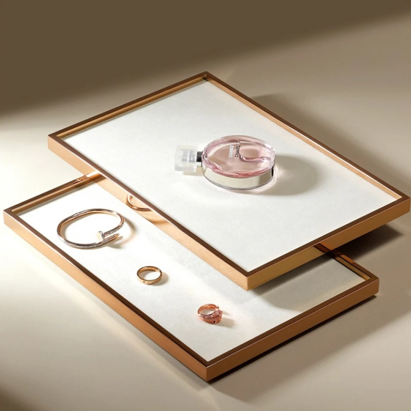Luxury High-end Trays Jewelry Including Rings Necklaces Bracelets Trays Perfume Storage Exclusive Use Home Decor Tabletts ZY40TP