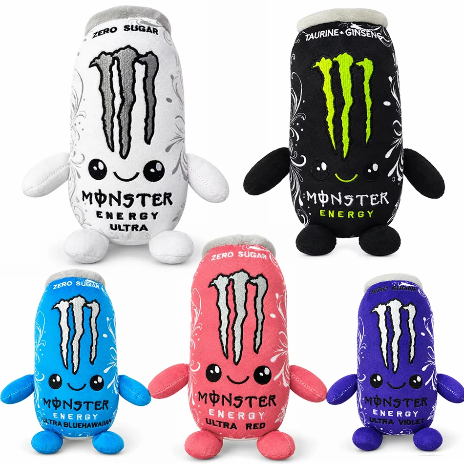 Energy Drink Can Shaped Plush Toy Zero Sugar Ultra White Beverage Bottle Stuffed Doll Soft Pillow Desktop Ornament Birthday Gift